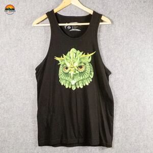 Insomniac Owl Tank Top Black Official Merchandise EDC Las Vegas Rave Men's S